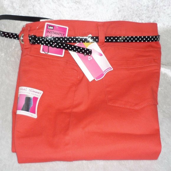 Women's Cuffed Capri Lee Classic Belted Marilyn size 12P, 14P NEW - Picture 4 of 4